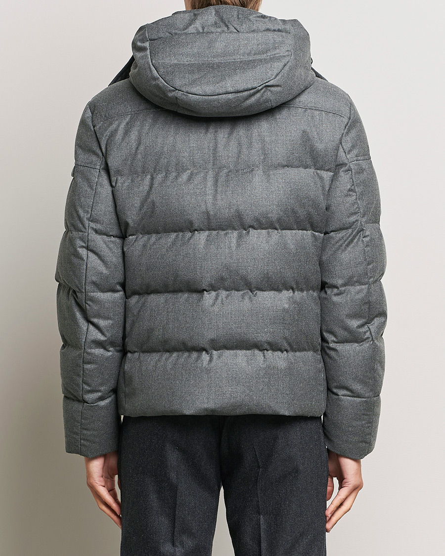 Uomini | Giacche | MooRER | Brett Wool/Cashmere Hooded Jacket Grey