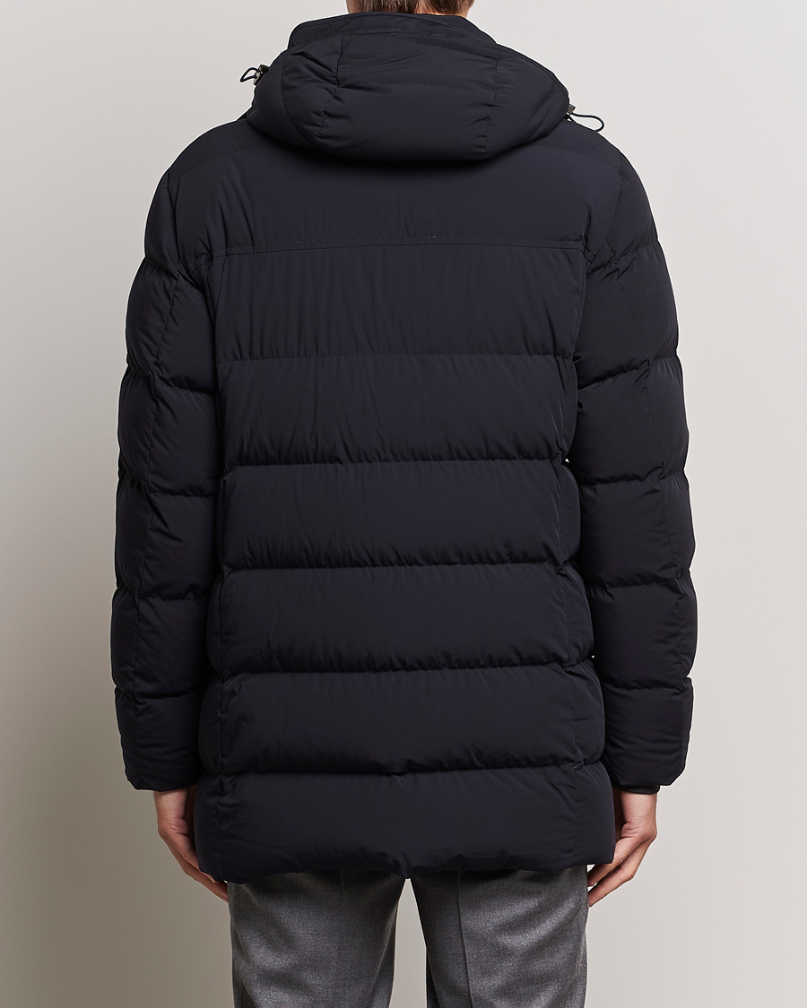Uomini | Giacche | MooRER | Gorner Water resistant Nylon Parka Navy