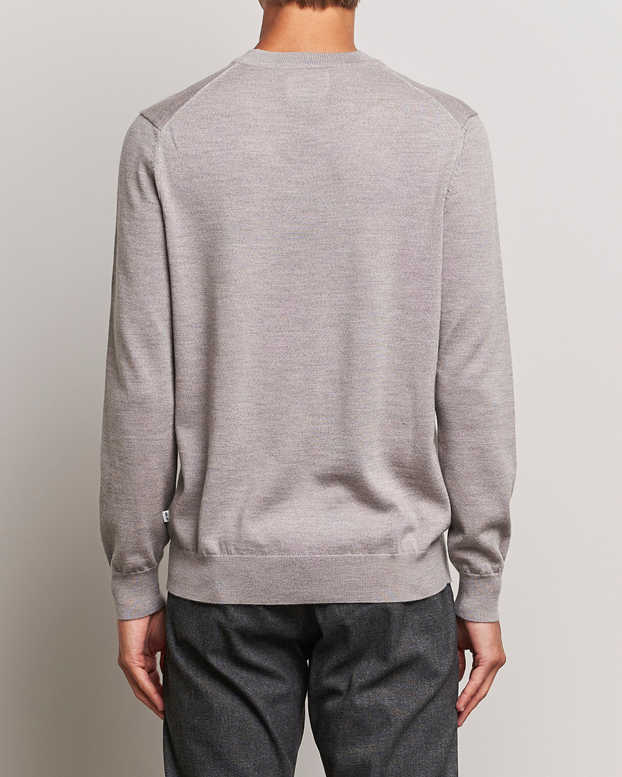 Uomini | Maglieria | NN07 | Ted Merino Crew Neck Pullover Stone Melange