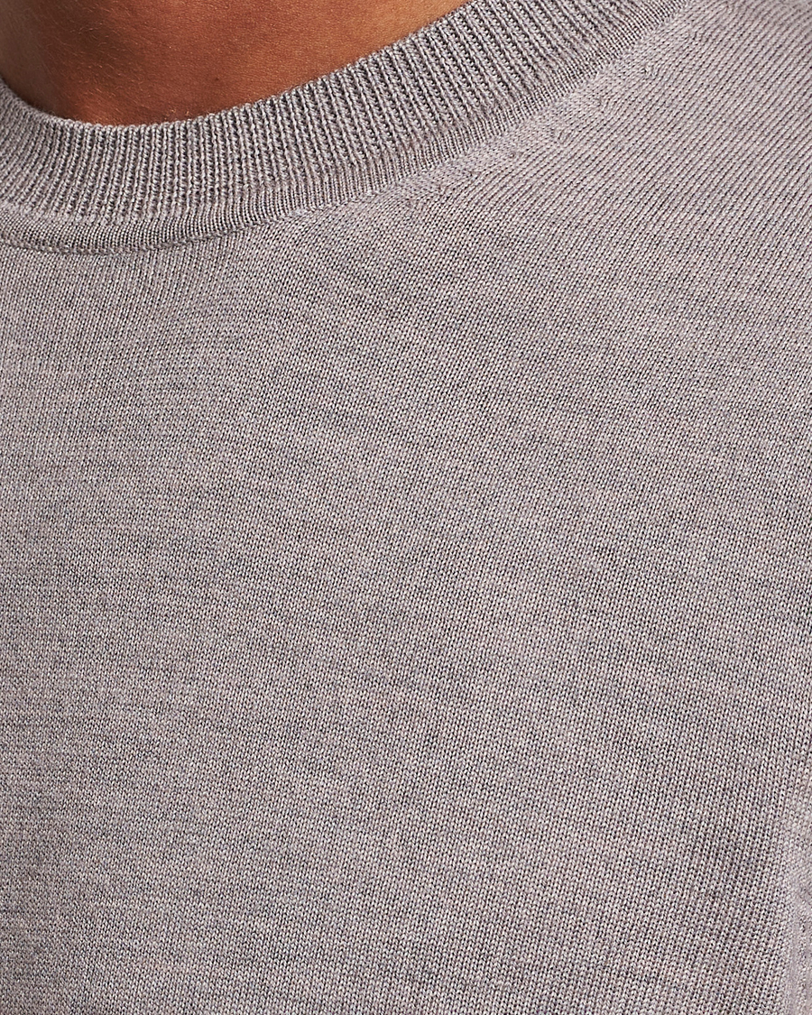 Uomini | Maglieria | NN07 | Ted Merino Crew Neck Pullover Stone Melange