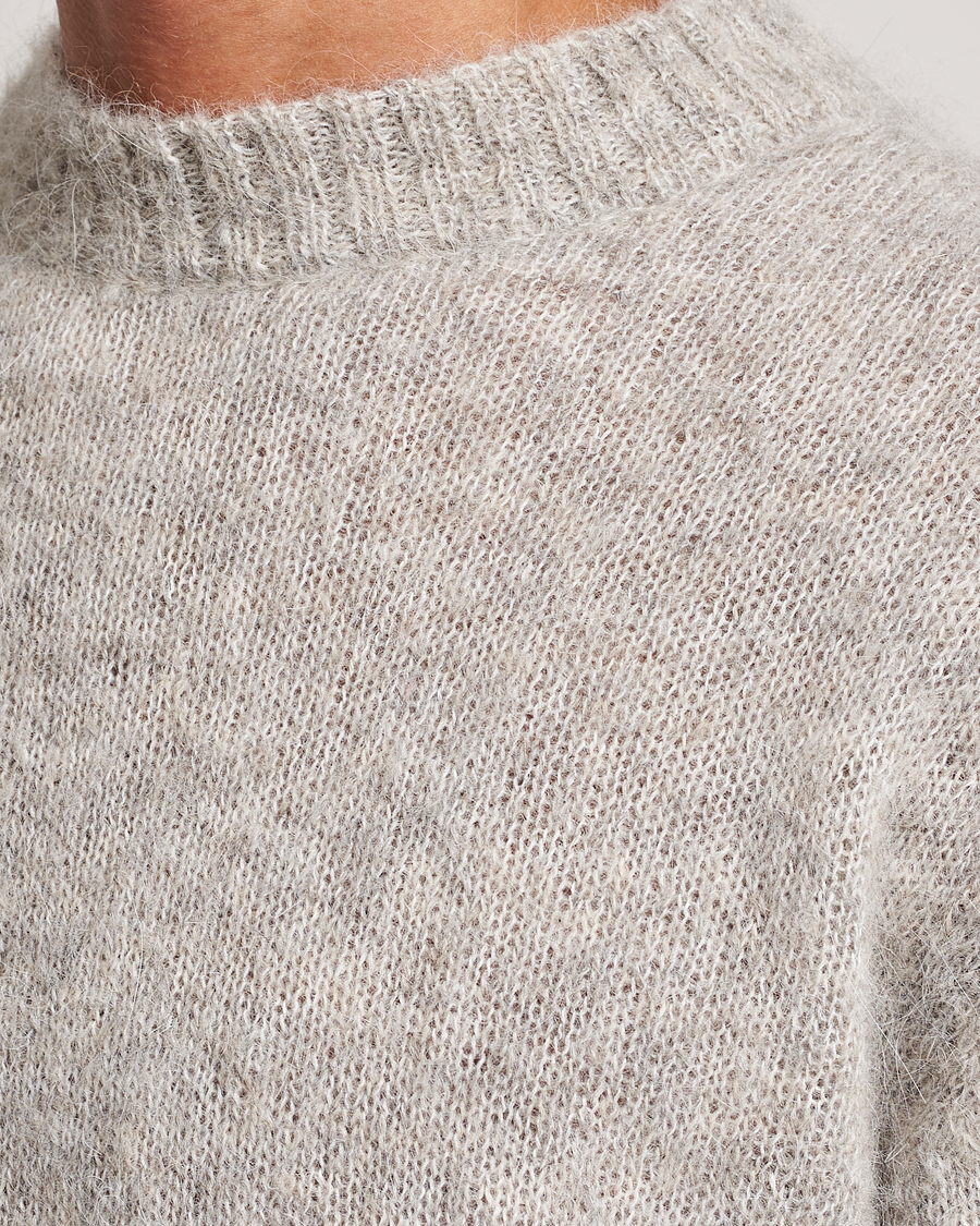 Uomini | Maglieria | NN07 | Jack Wool Crew Neck Sweater Light Grey Melange