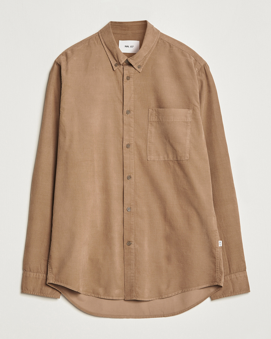 Uomini | Camicie | NN07 | Arne Baby Cord Shirt Shitake