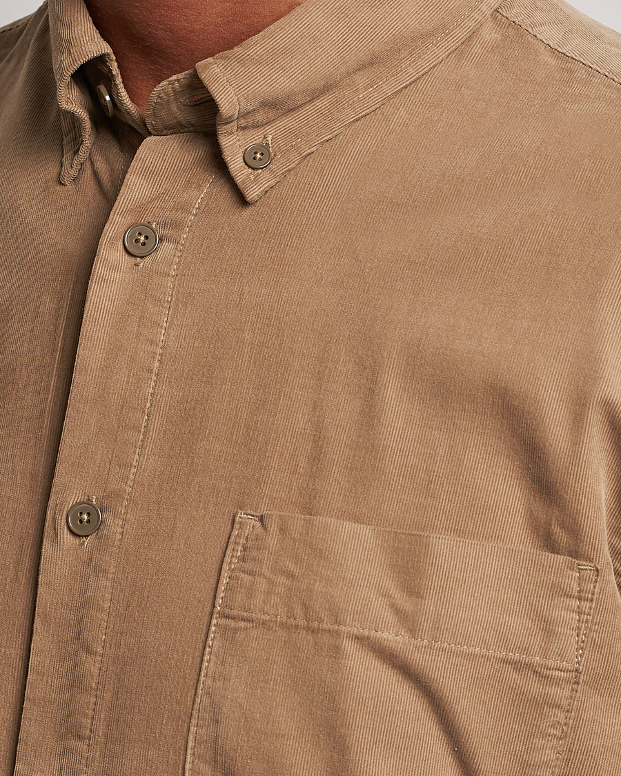 Uomini | Camicie | NN07 | Arne Baby Cord Shirt Shitake