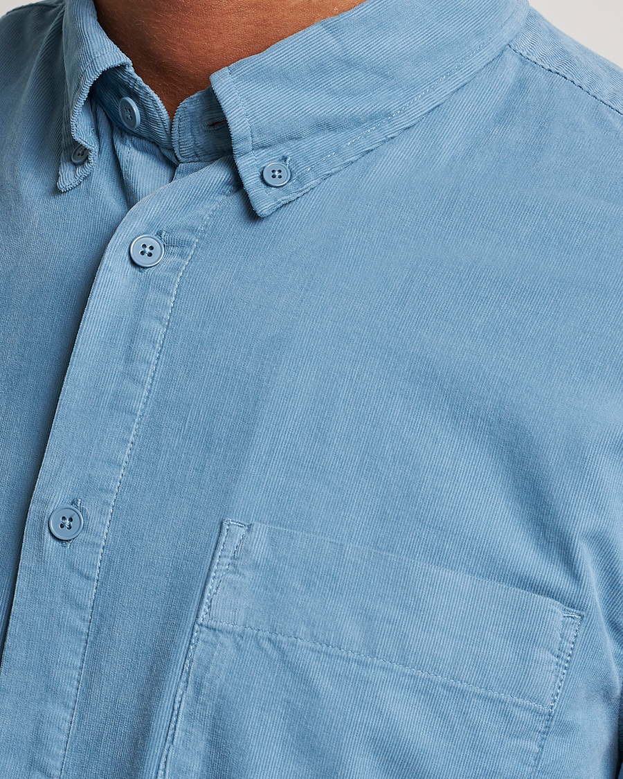 Uomini | Camicie | NN07 | Arne Baby Cord Shirt Dust Blue