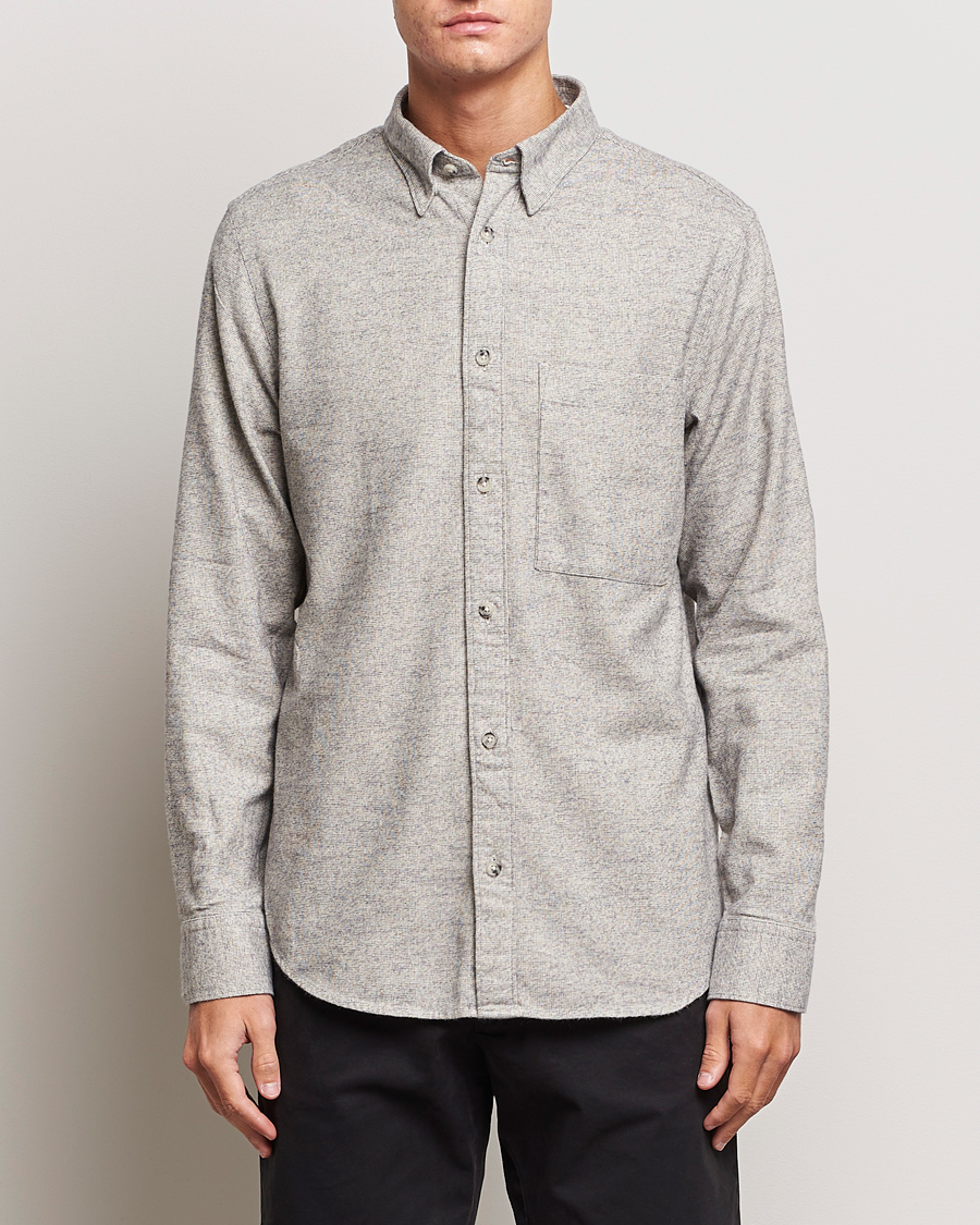Uomini | Camicie | NN07 | Cohen Brushed Flannel Shirt Black Multi