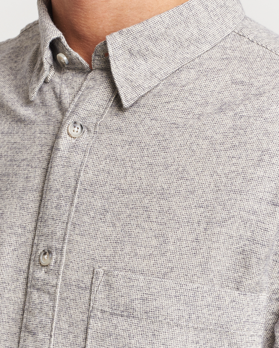 Uomini | Camicie | NN07 | Cohen Brushed Flannel Shirt Black Multi