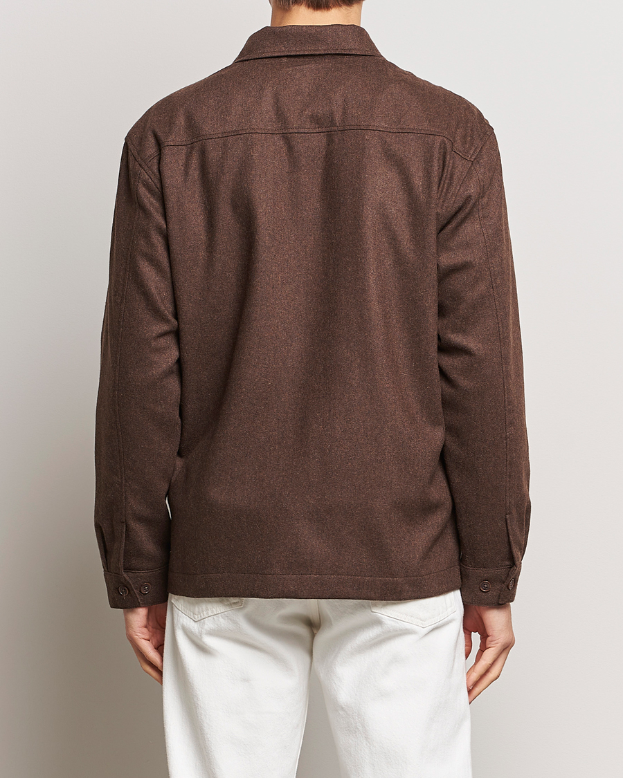 Uomini | Camicie | NN07 | Isak Pocket Overshirt Demitasse Brown