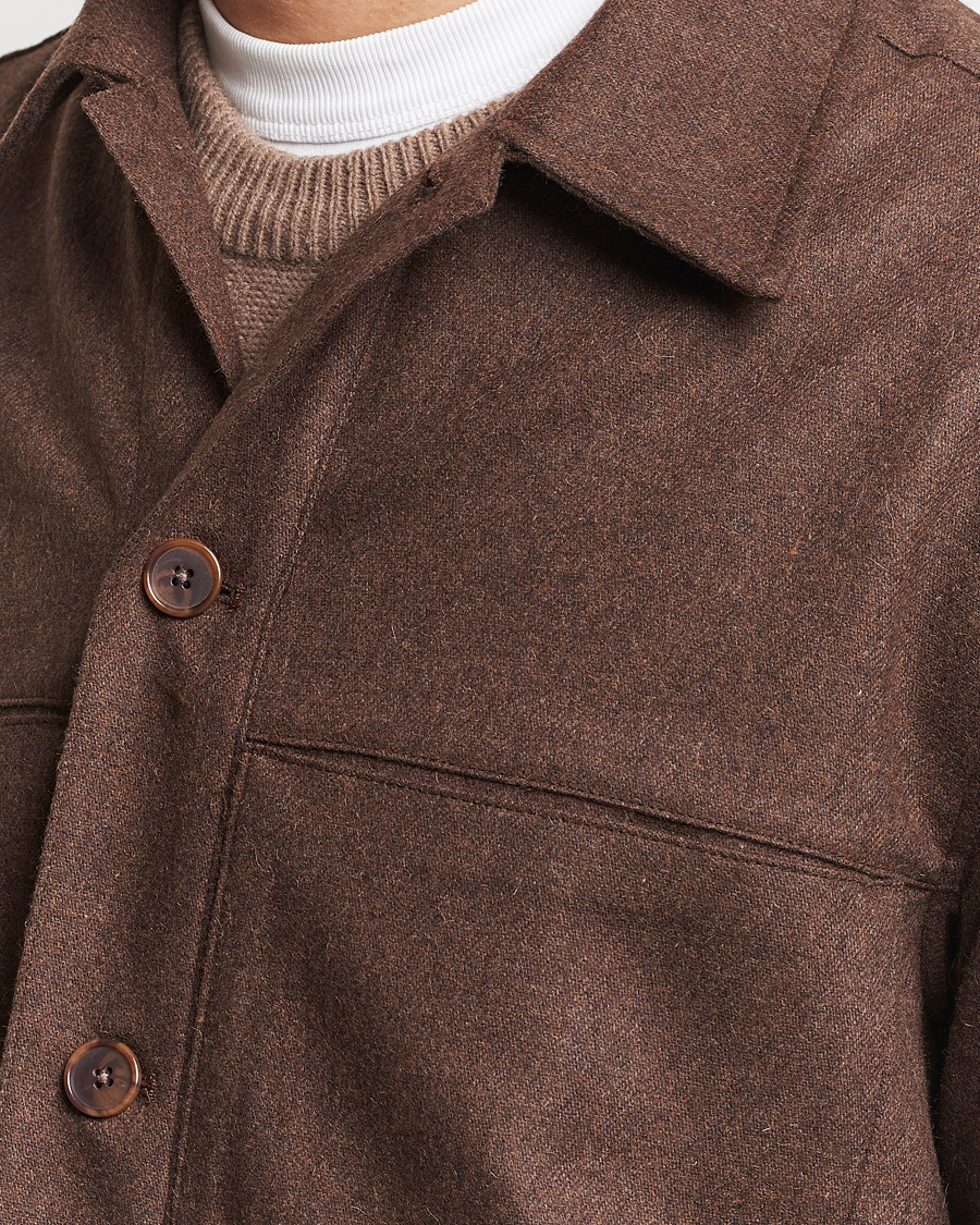 Uomini | Camicie | NN07 | Isak Pocket Overshirt Demitasse Brown