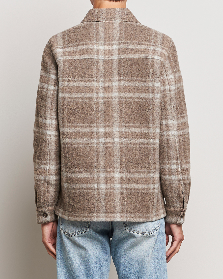 Uomini | Giacche | NN07 | Wilas Checked Shirt Jacket Brown