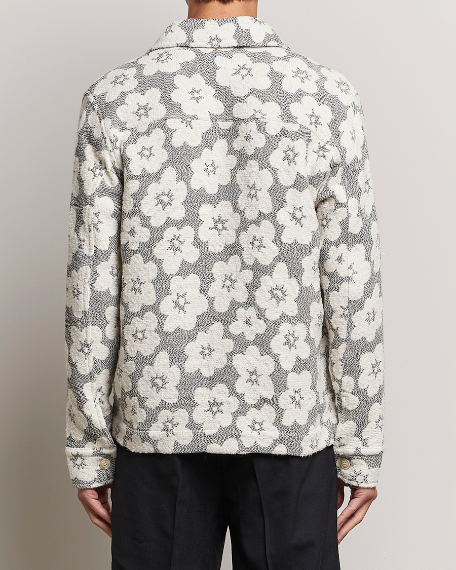 Uomini | Giacche | NN07 | Rahim Flower Shirt Jacket White/Black