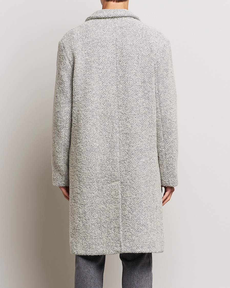 Uomini | Giacche | NN07 | Fulvio Herringbone Coat Ecru