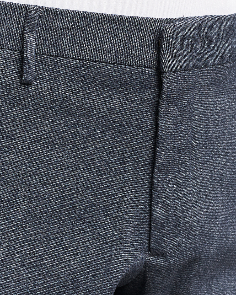Uomini | Pantaloni | NN07 | Theo Brushed Cotton Trousers Navy Blue