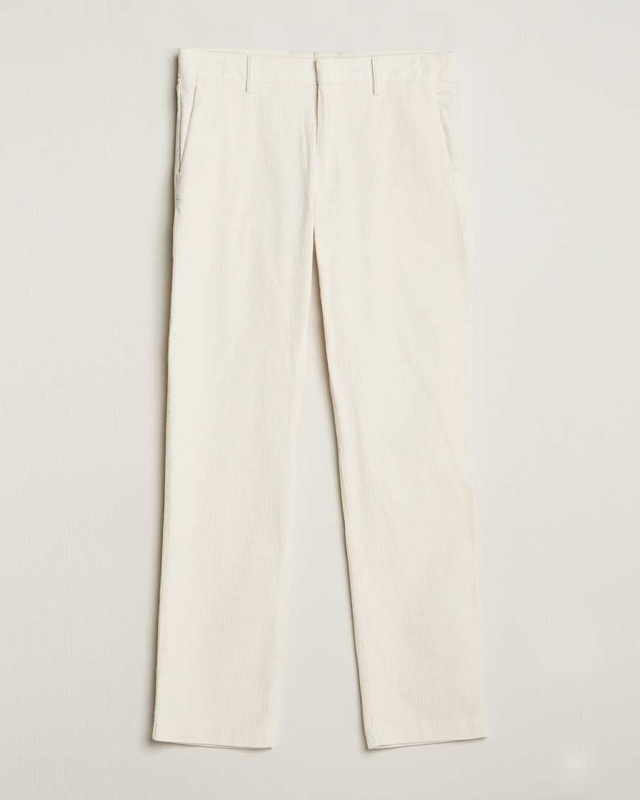 Uomini | Pantaloni | NN07 | Theo Regular Fit Corduroy Chinos Off White