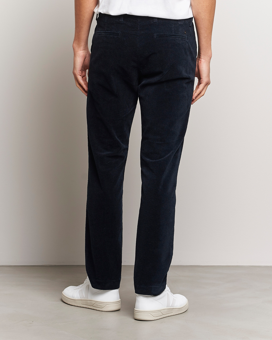 Uomini | Pantaloni | NN07 | Theo Regular Fit Corduroy Chinos Navy Blue