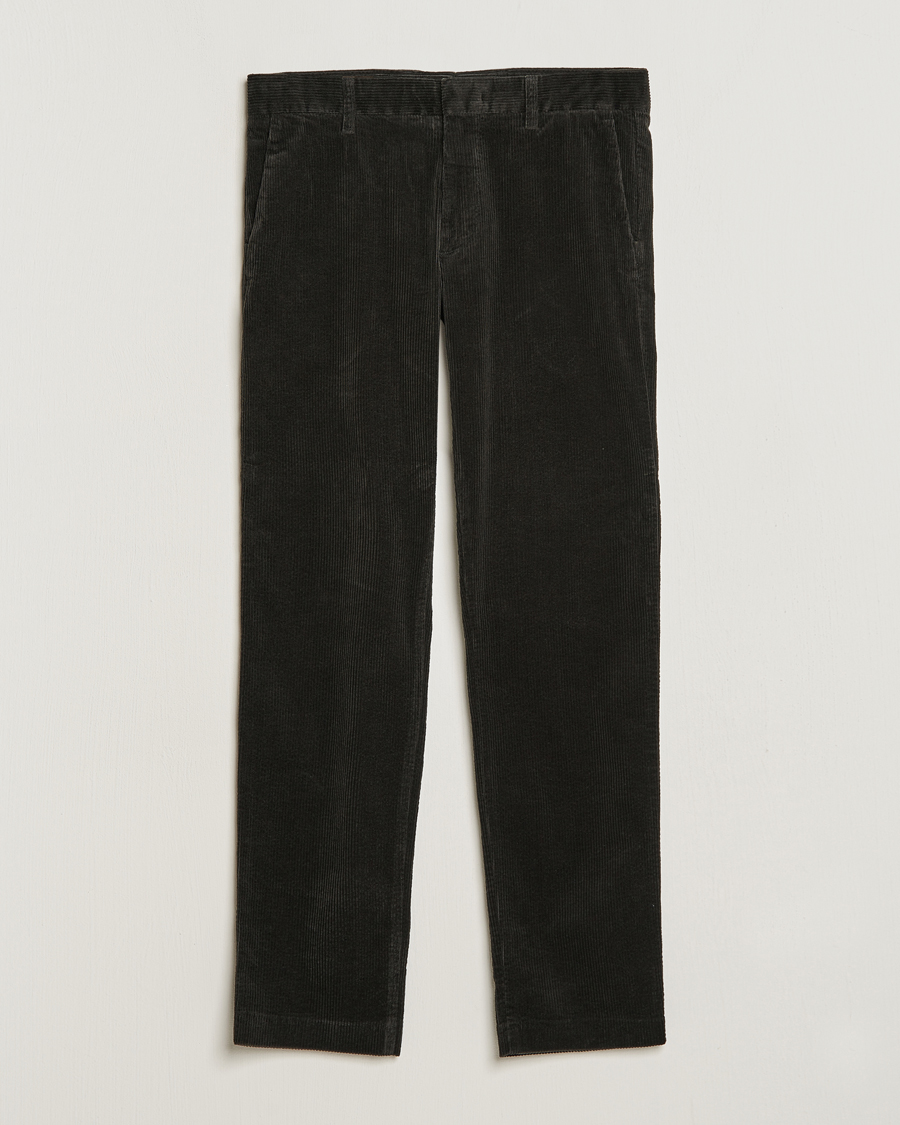 Uomini | Pantaloni | NN07 | Theo Regular Fit Corduroy Chinos Dark Army