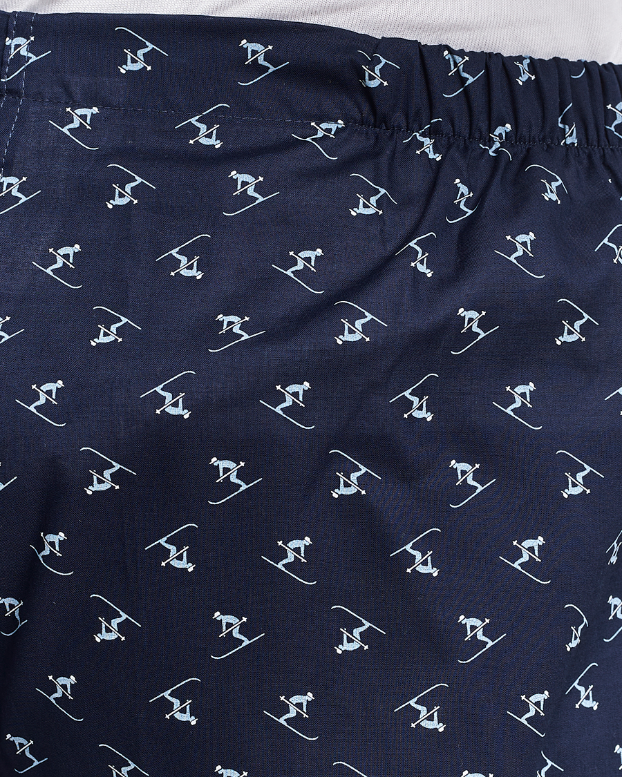 Uomini | Accappatoi & Pigiami | Derek Rose | Cotton Ski Pyjama Set Navy
