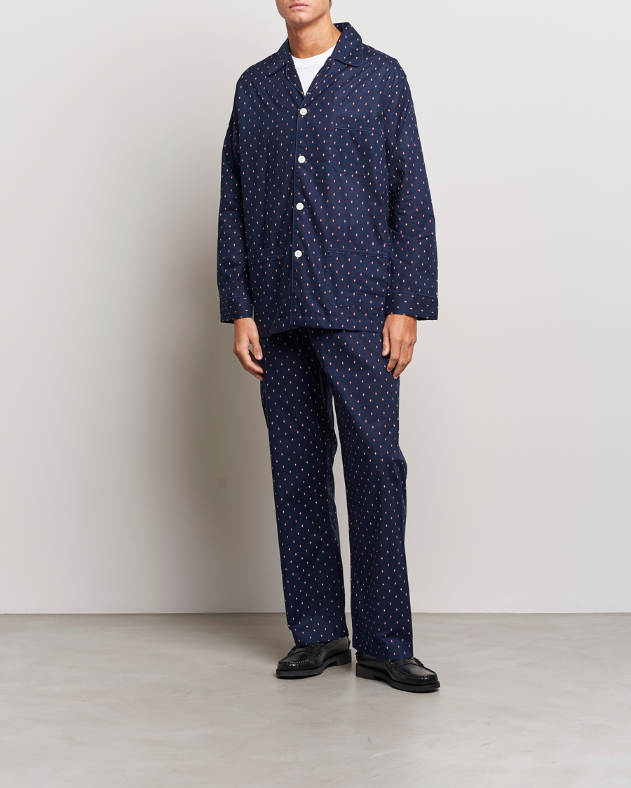 Uomini | Accappatoi & Pigiami | Derek Rose | Cotton Pyjama Set Navy
