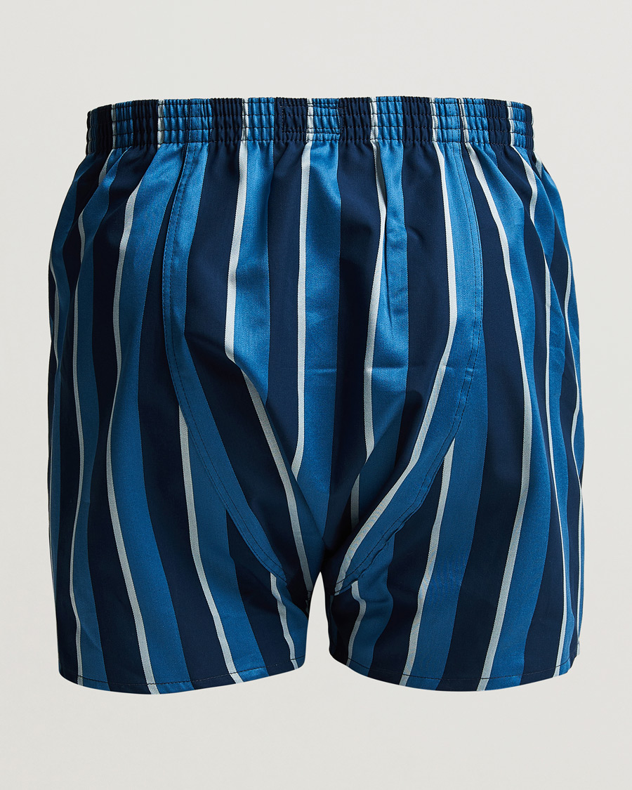 Uomini | Biancheria intima | Derek Rose | Classic Fit Striped Cotton Boxer Shorts Blue Multi
