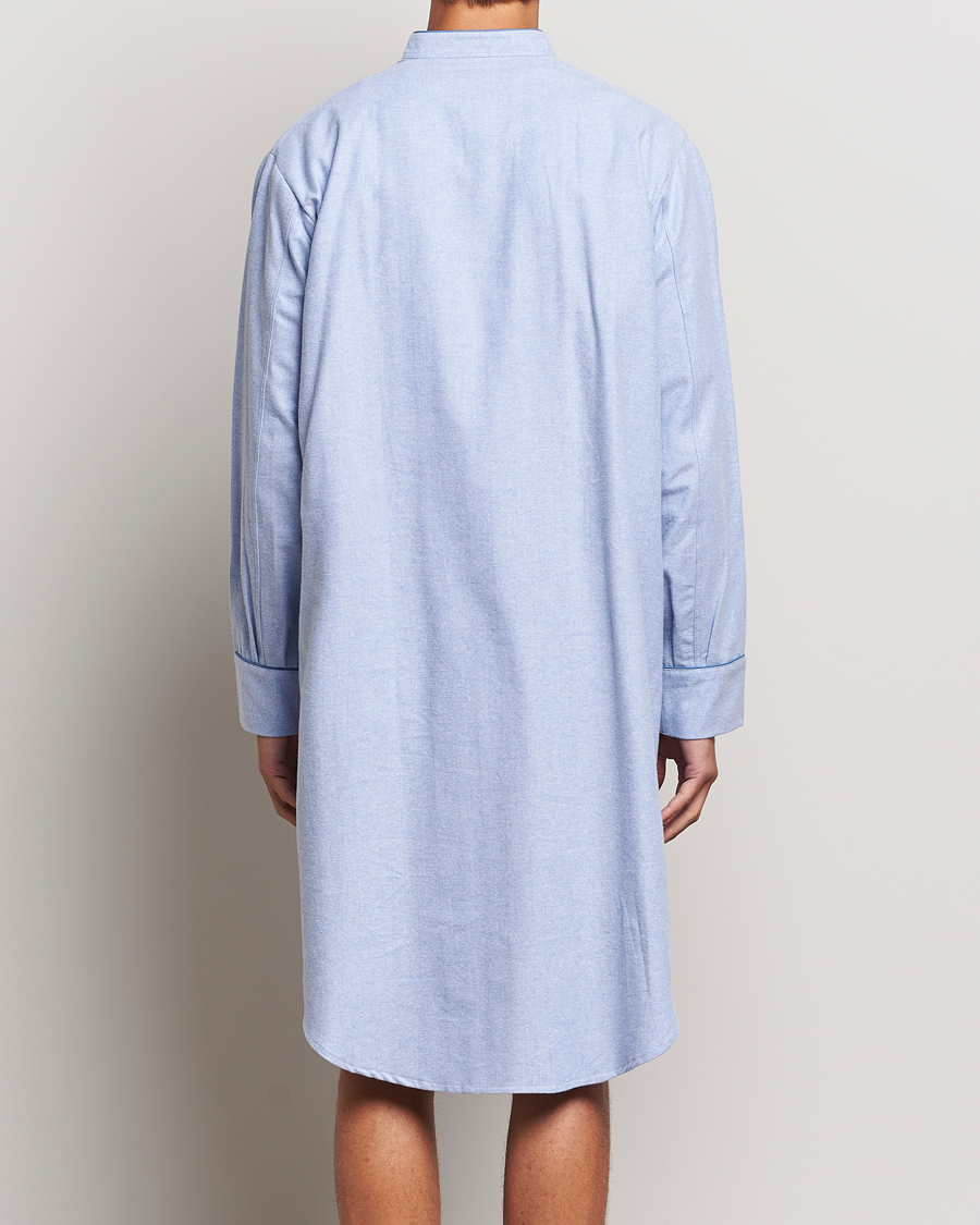 Uomini | Accappatoi & Pigiami | Derek Rose | Cotton Pullover Nightshirt Light Blue