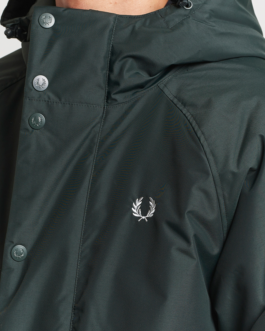 Uomini | Giacche | Fred Perry | Padded Zip Through Parka Night Green