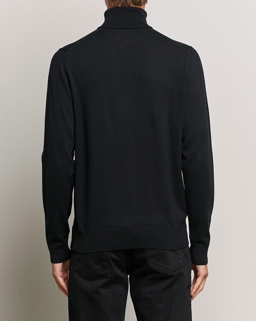 Uomini | Maglieria | Fred Perry | Classic Rollnock Jumper Black