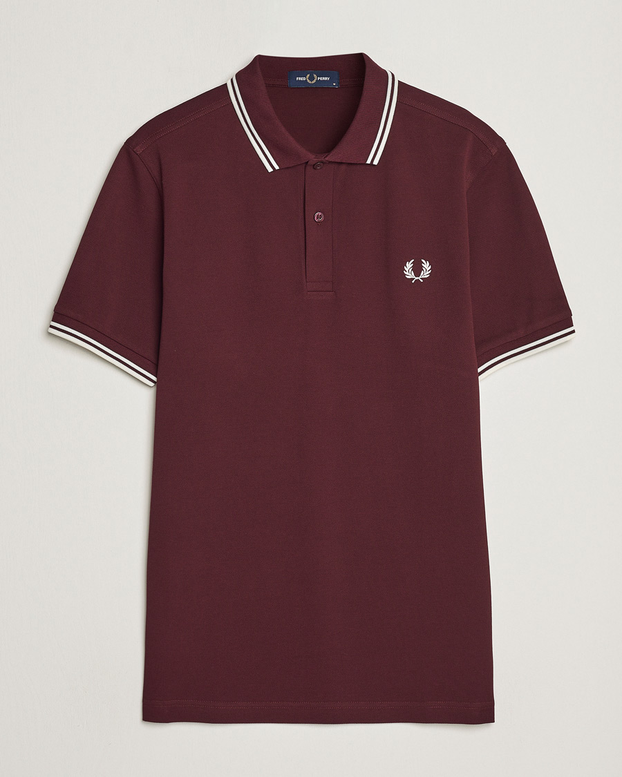 Uomini | Polo | Fred Perry | Twin Tipped Polo Shirt Oxblood