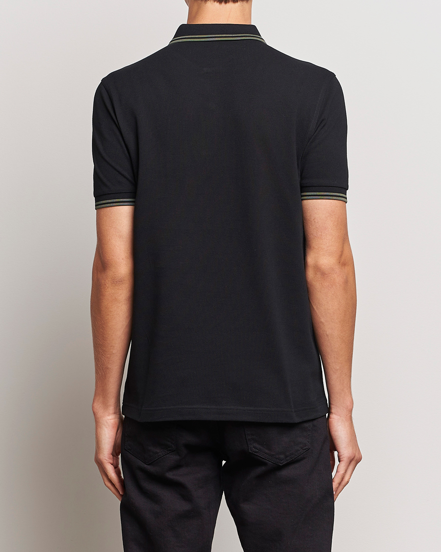 Uomini | Polo | Fred Perry | Twin Tipped Polo Shirt Black
