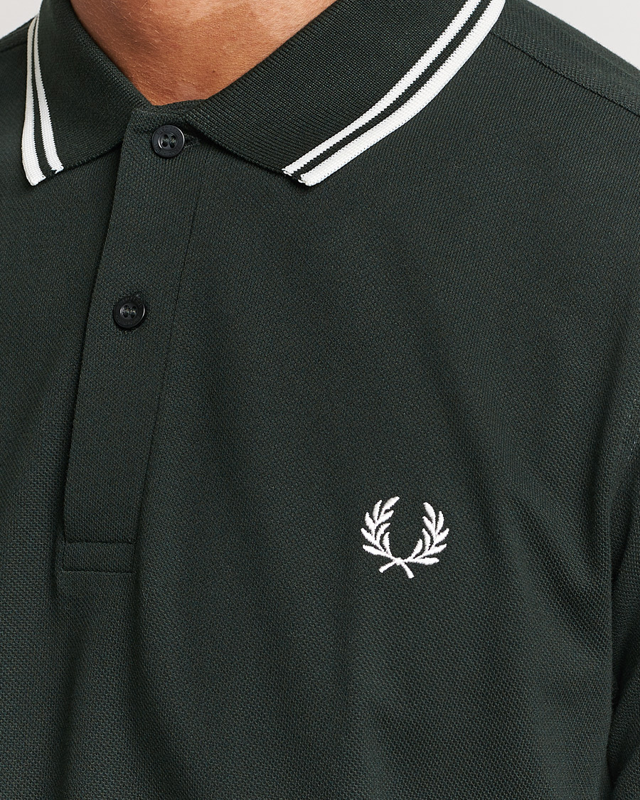 Uomini | Polo | Fred Perry | Twin Tipped Polo Shirt Night Green