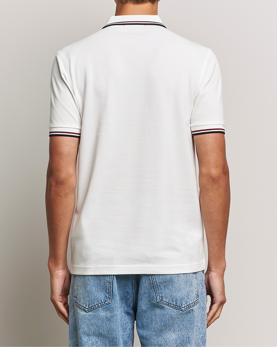 Uomini | Polo | Fred Perry | Twin Tipped Polo Shirt Snow White