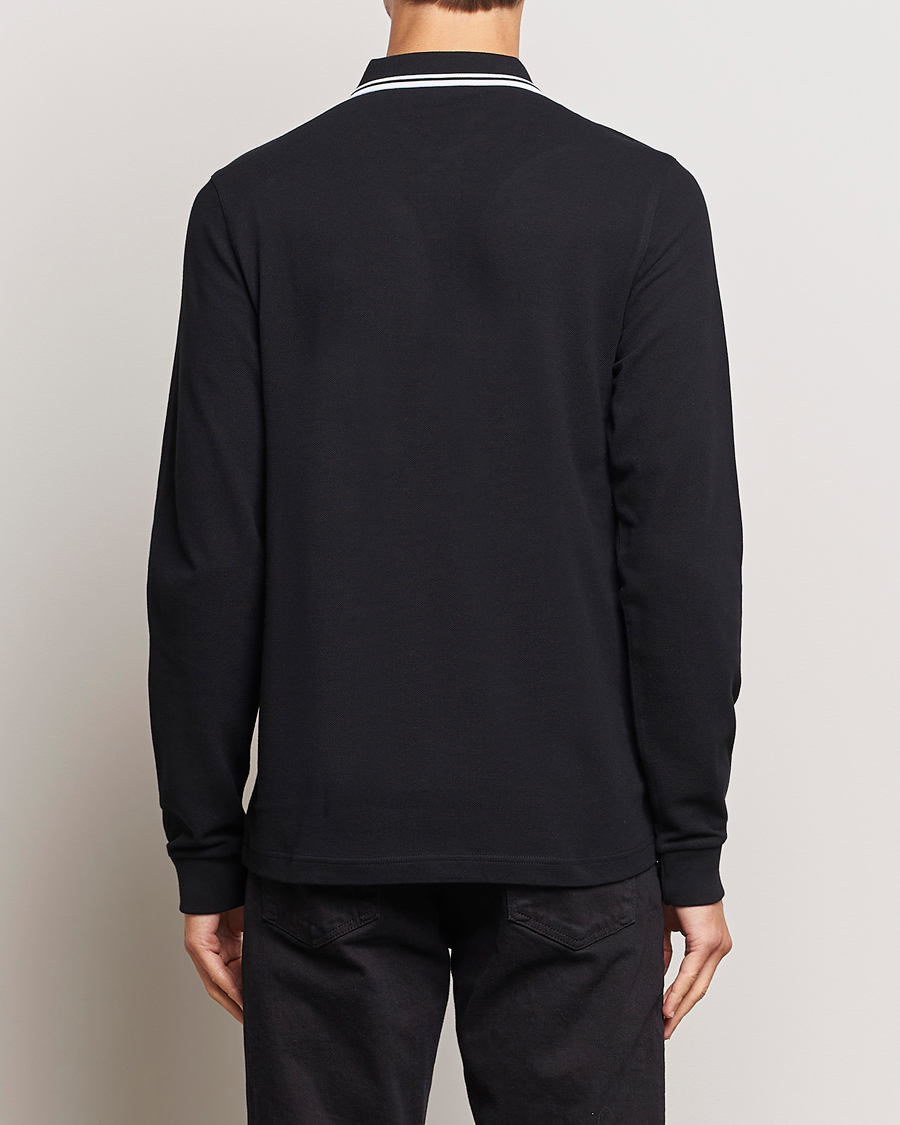 Uomini | Polo | Fred Perry | Long Sleeve Twin Tipped Shirt Black