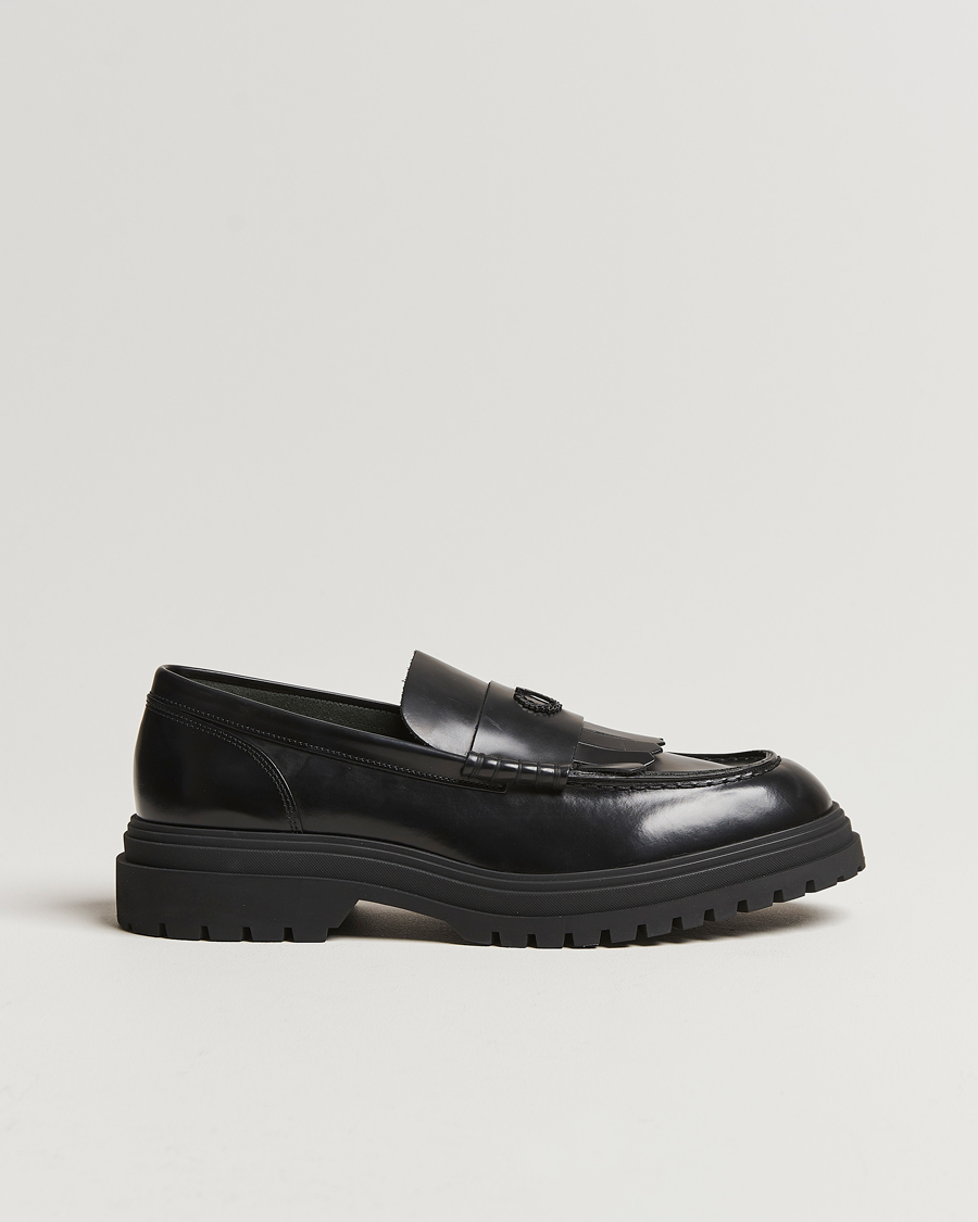 Uomini | Fred Perry FP Leather Loafer Black | Fred Perry | FP Leather Loafer Black