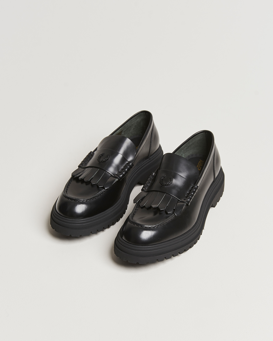 Uomini | Fred Perry FP Leather Loafer Black | Fred Perry | FP Leather Loafer Black
