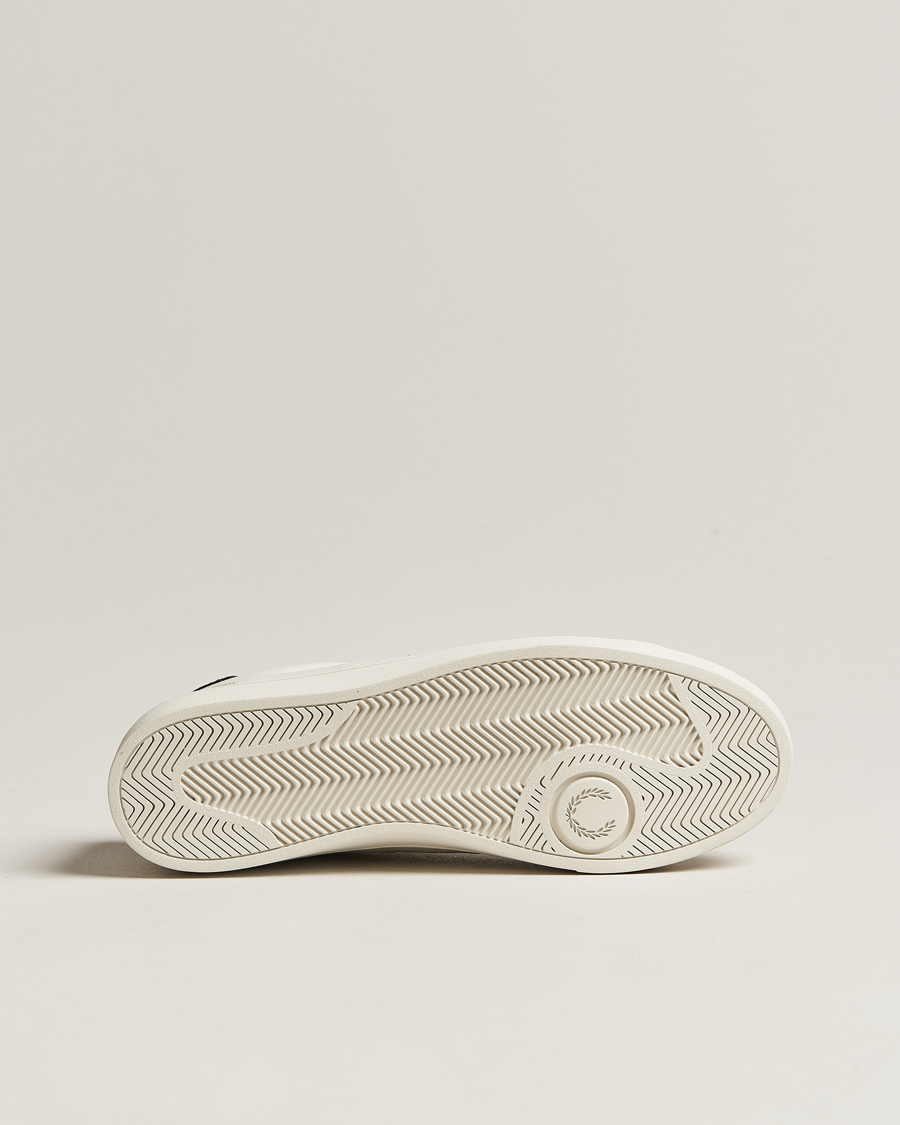 Uomini | Sneakers | Fred Perry | Spencer Leather Sneakers Porcelain/Navy