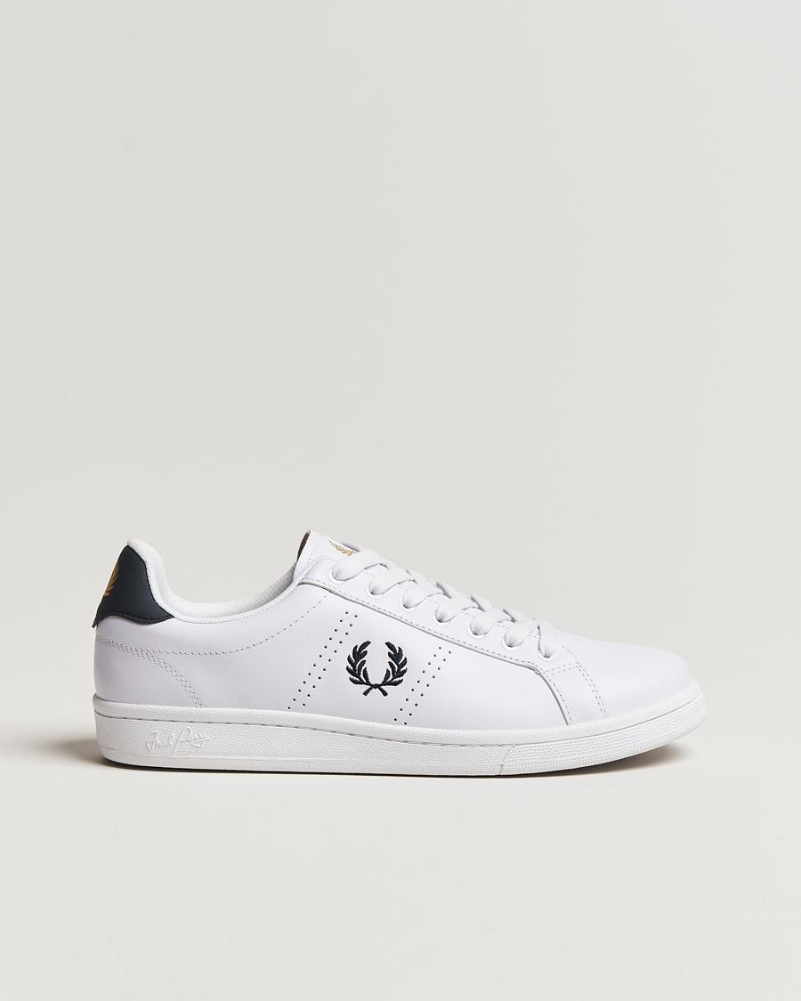 Uomini | Sneakers | Fred Perry | B721 Leather Sneakers White/Navy