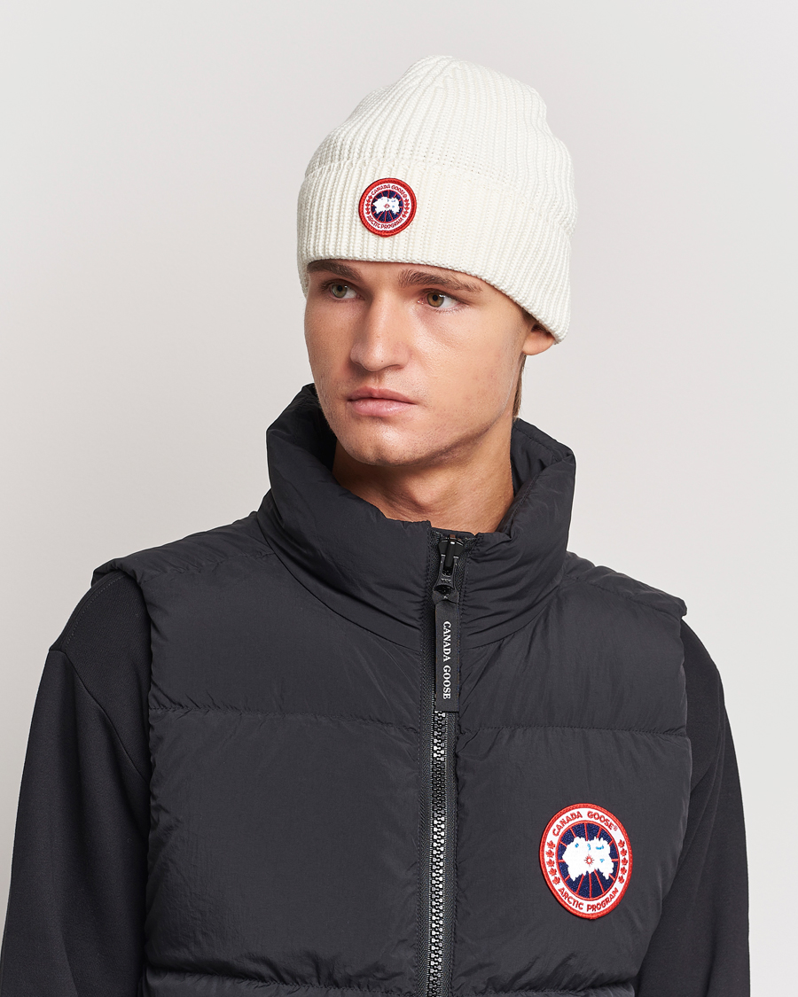 Uomini | Canada Goose Arctic Disc Rib Toque Cottongrass | Canada Goose | Arctic Disc Rib Toque Cottongrass