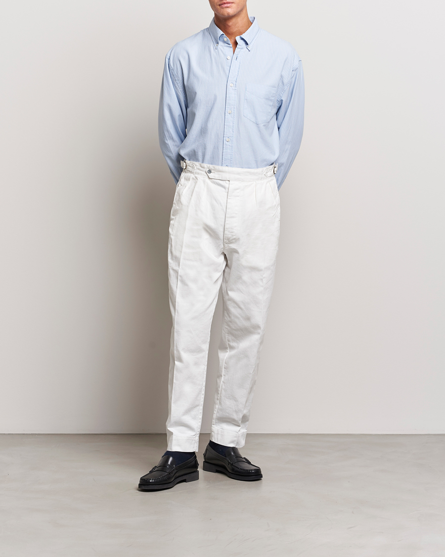 Uomini | Camicie | GANT | Regular Fit Archive Oxford Striped Shirt Muted Blue