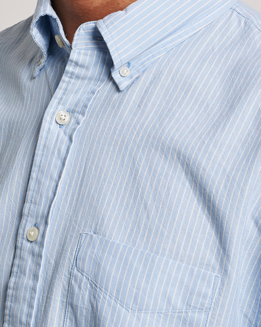 Uomini | Camicie | GANT | Regular Fit Archive Oxford Striped Shirt Muted Blue