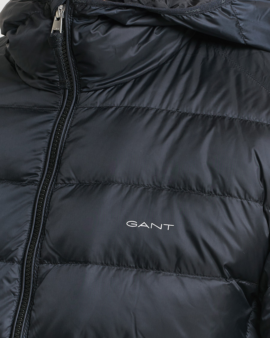 Uomini | Giacche | Gant | Light Down Hooded Jacket Black
