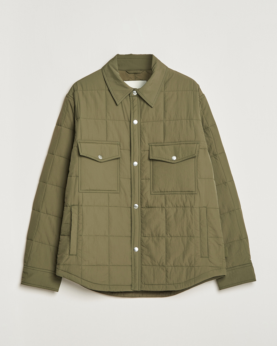 Uomini | Giacche | GANT | Quilted Shirt Jacket Calamata Green