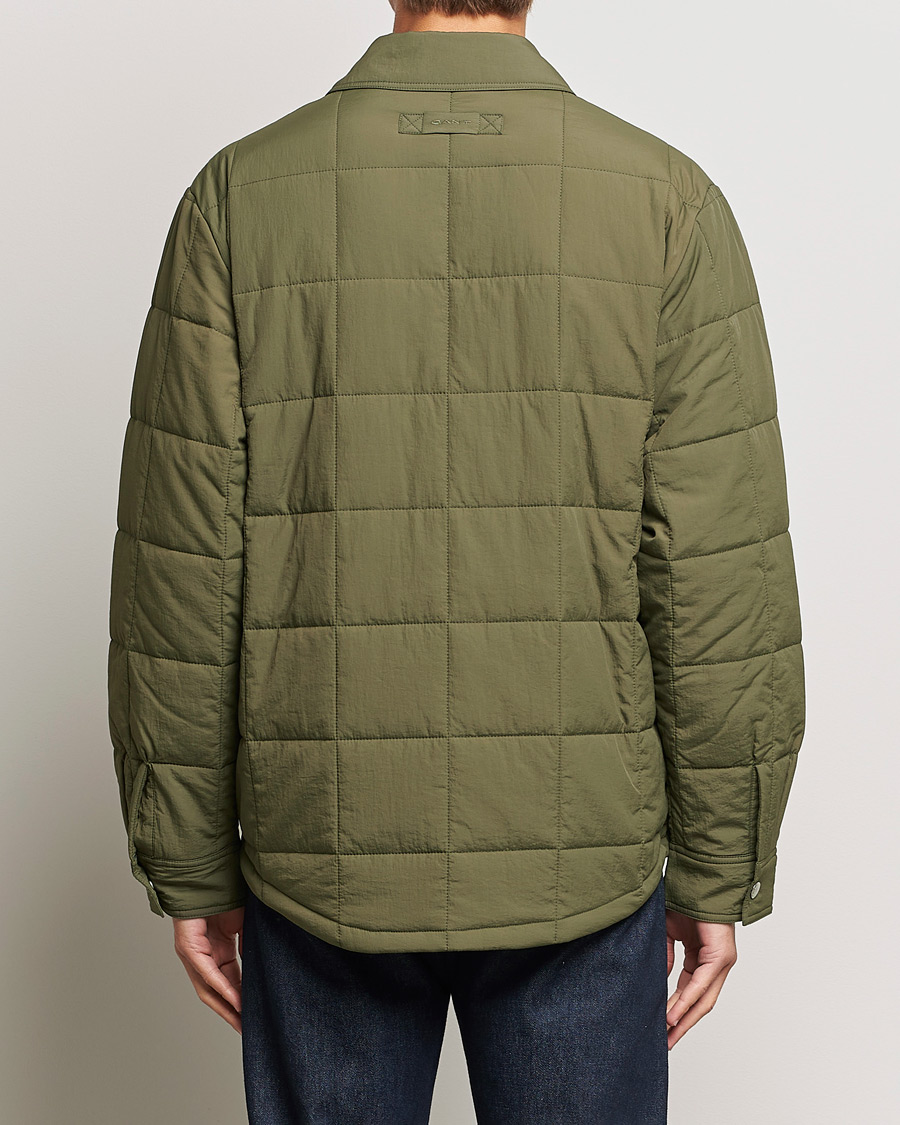 Uomini | Giacche | GANT | Quilted Shirt Jacket Calamata Green