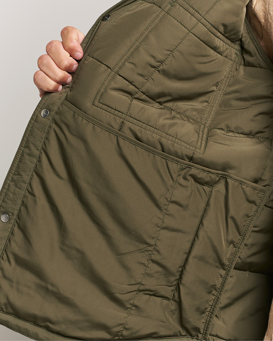 Uomini | Giacche | GANT | Quilted Shirt Jacket Calamata Green