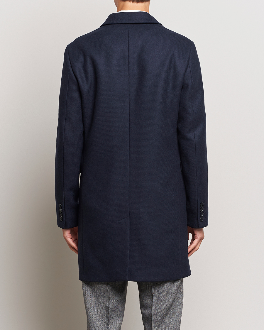 Uomini | Giacche | GANT | Tailored Wool Coat Night Blue