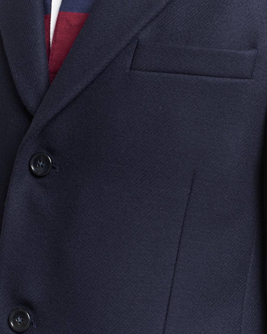 Uomini | Giacche | GANT | Tailored Wool Coat Night Blue