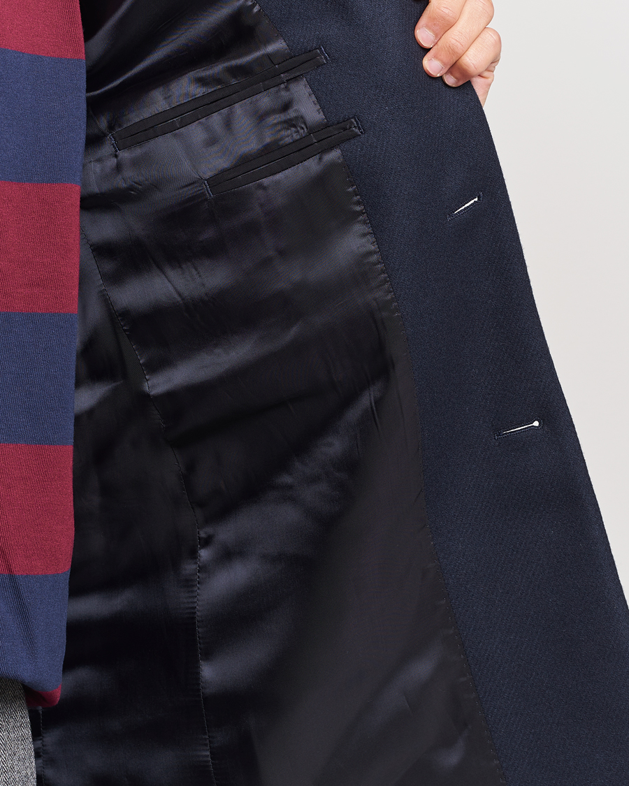 Uomini | Giacche | GANT | Tailored Wool Coat Night Blue