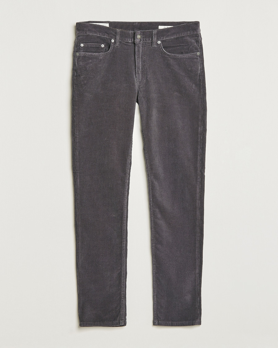 Uomini | Pantaloni | GANT | Cord 5-Pocket Jeans Antracite