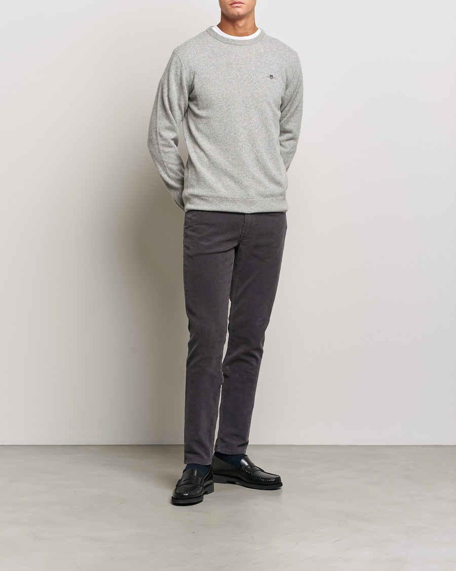 Uomini | Pantaloni | GANT | Cord 5-Pocket Jeans Antracite