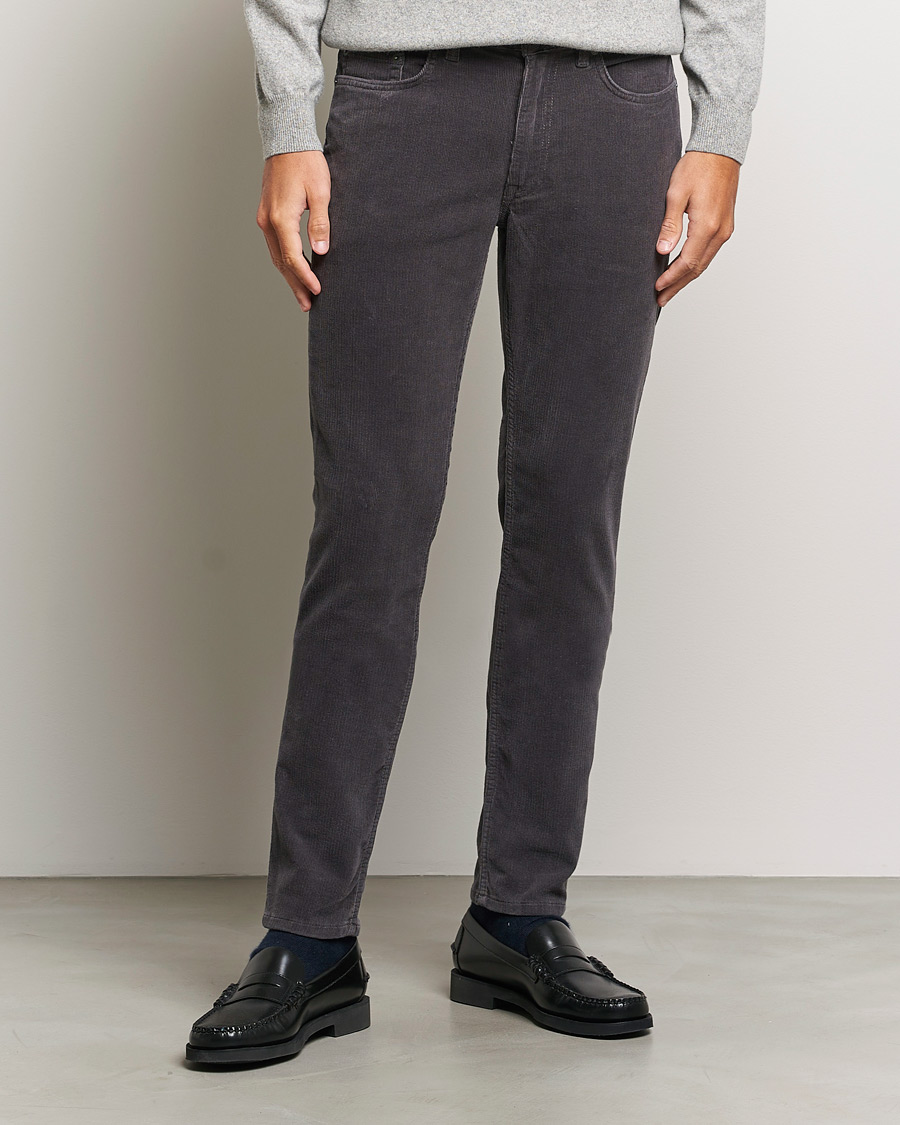 Uomini | Pantaloni | GANT | Cord 5-Pocket Jeans Antracite
