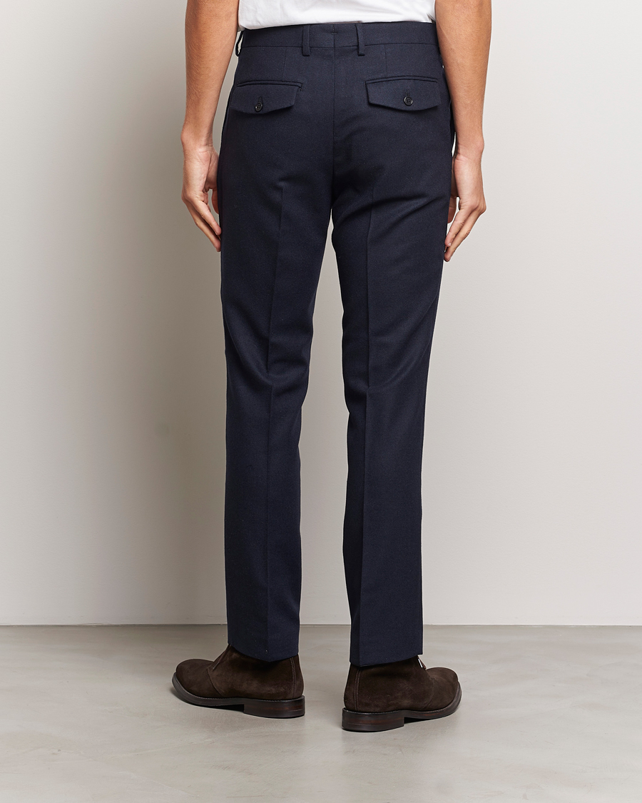 Uomini | Pantaloni | Gant | Slim Flannel Pants Evening Blue