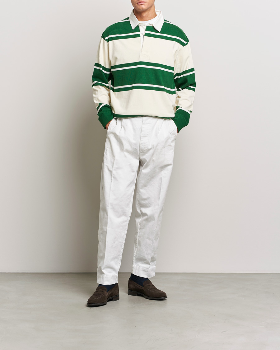 Uomini | Maglieria | GANT | Striped Heavy Rugger Strong Green