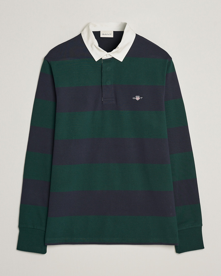 Uomini | Maglieria | GANT | Original Barstripe Heavy Rugger Tartan Green
